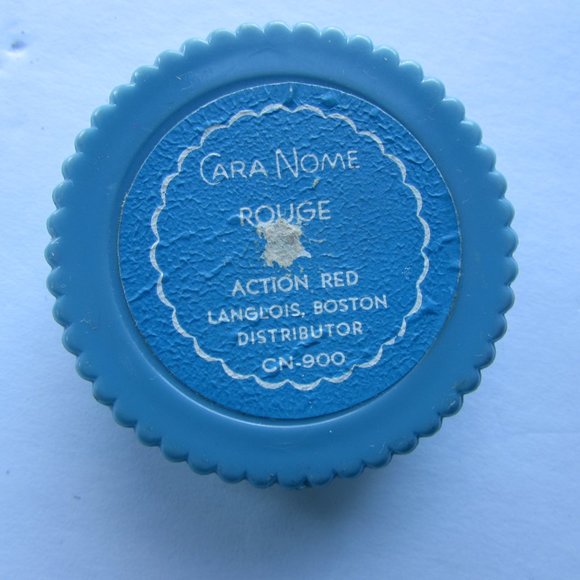 SALE Vintage Deco Style Cara Nome Rouge Compact - Picture 3 of 6